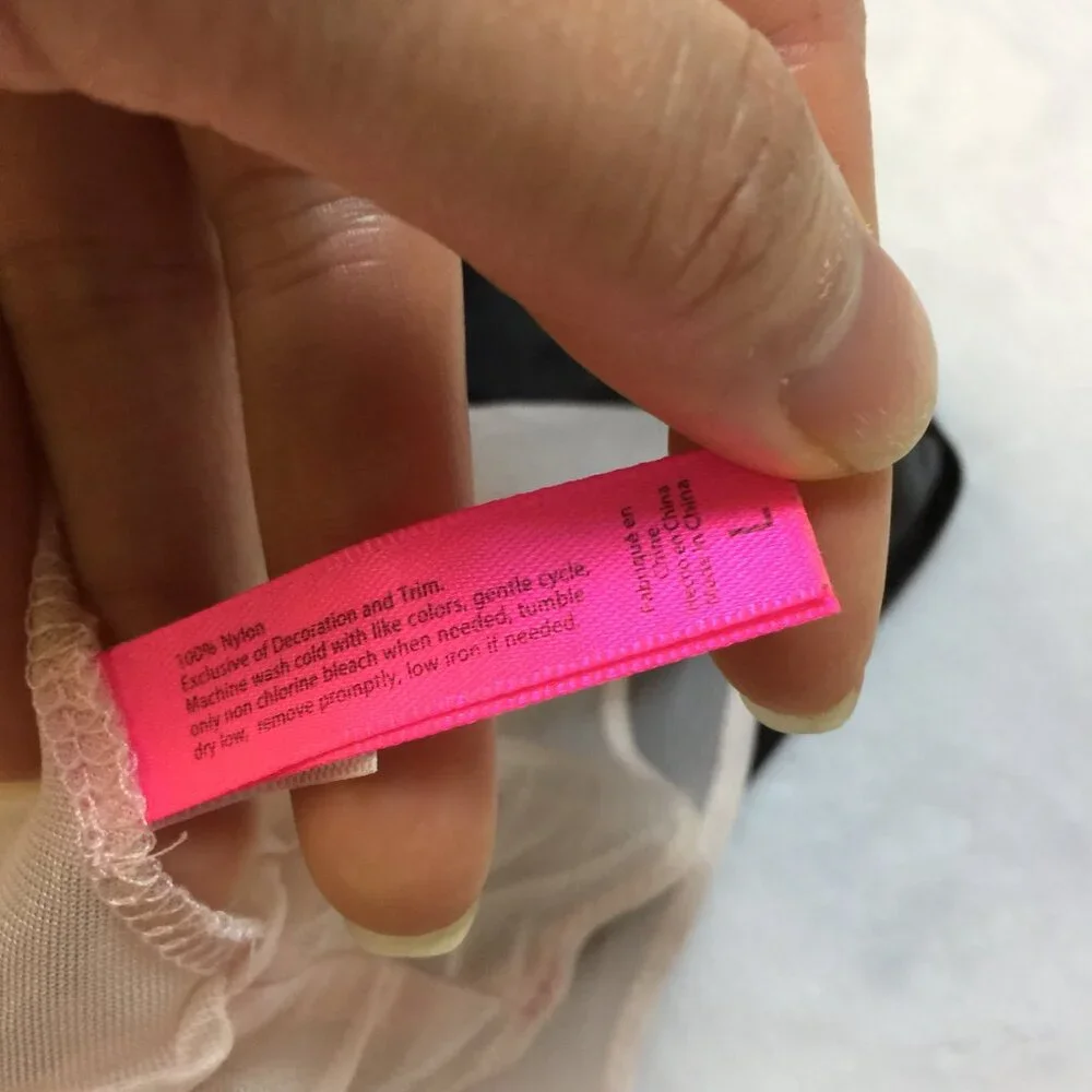 Betsey Johnson Intimates Nightgown Dress Womens Sz L Black Pink Layered Vintage - Picture 11 of 16